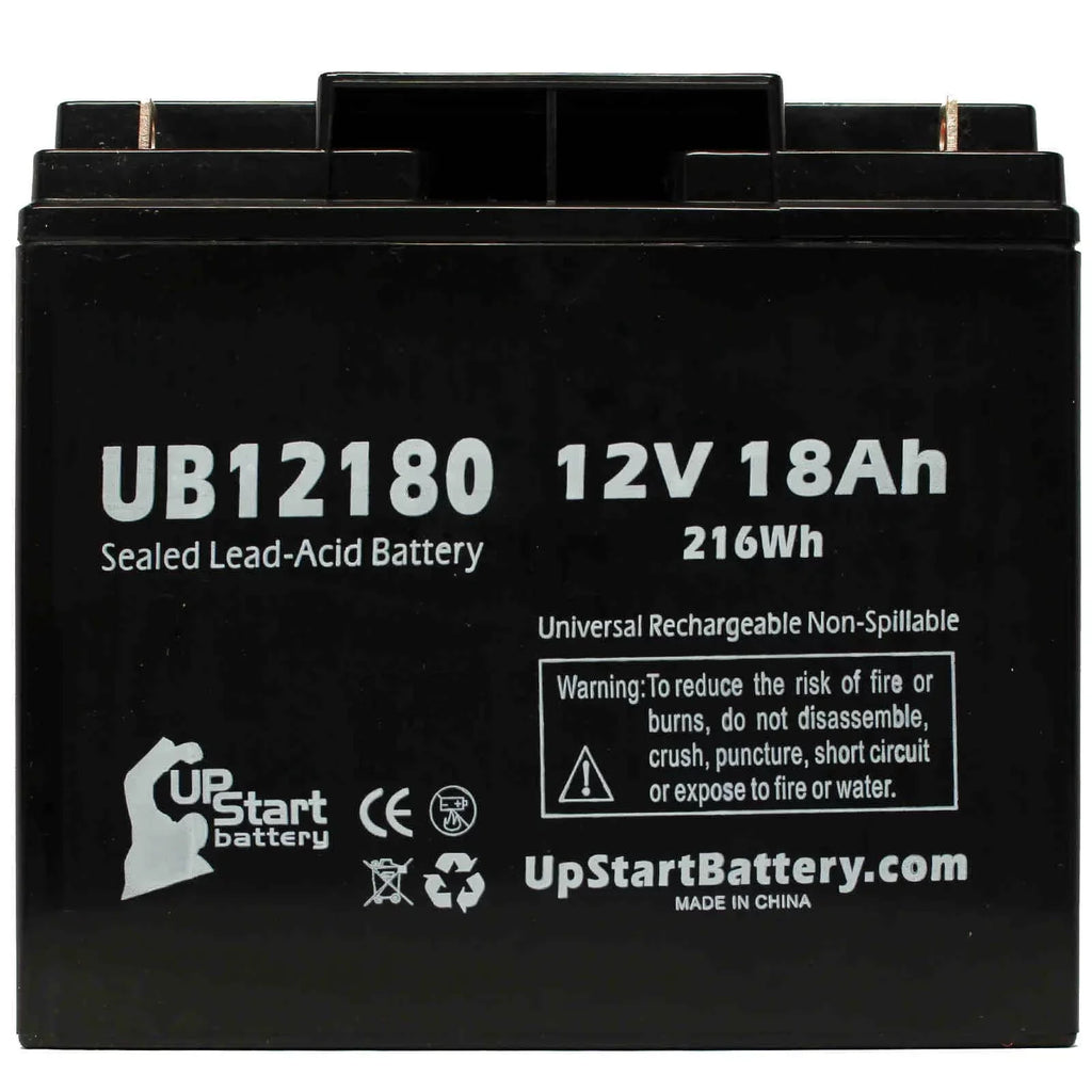4x Pack - appropriate CSB BATTERY OF AMERICA GP12150F Battery - Replacement UB12180 Universal Sealed Lead Acid Battery (12V, 18Ah, 18000mAh, T4 Terminal, AGM, SLA)