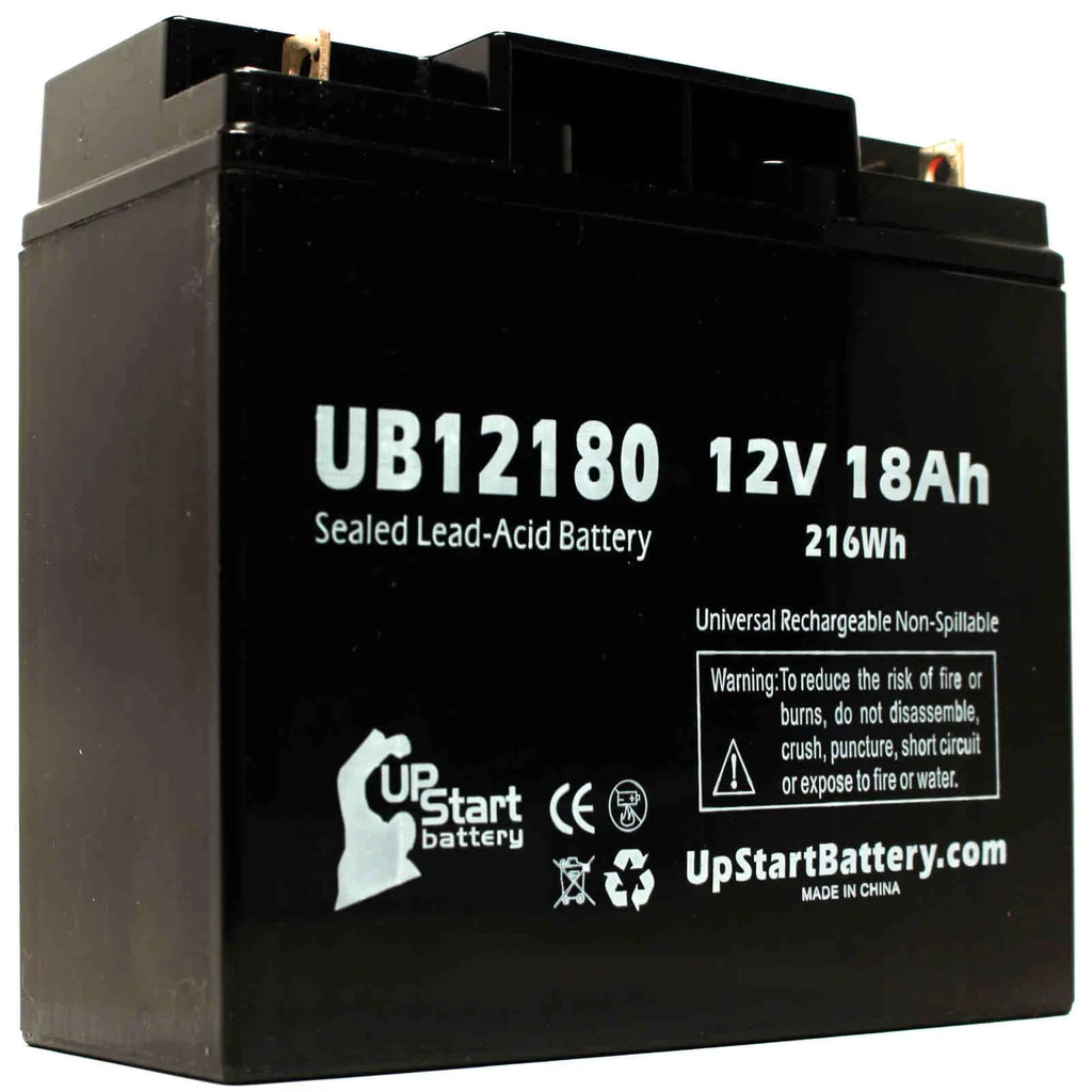 4x Pack - appropriate CSB BATTERY OF AMERICA GP12150F Battery - Replacement UB12180 Universal Sealed Lead Acid Battery (12V, 18Ah, 18000mAh, T4 Terminal, AGM, SLA)