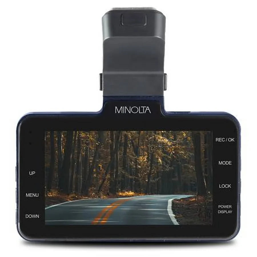 MNCD370 12MP Full HD 3" LCD Screen Dash Camera, Blue