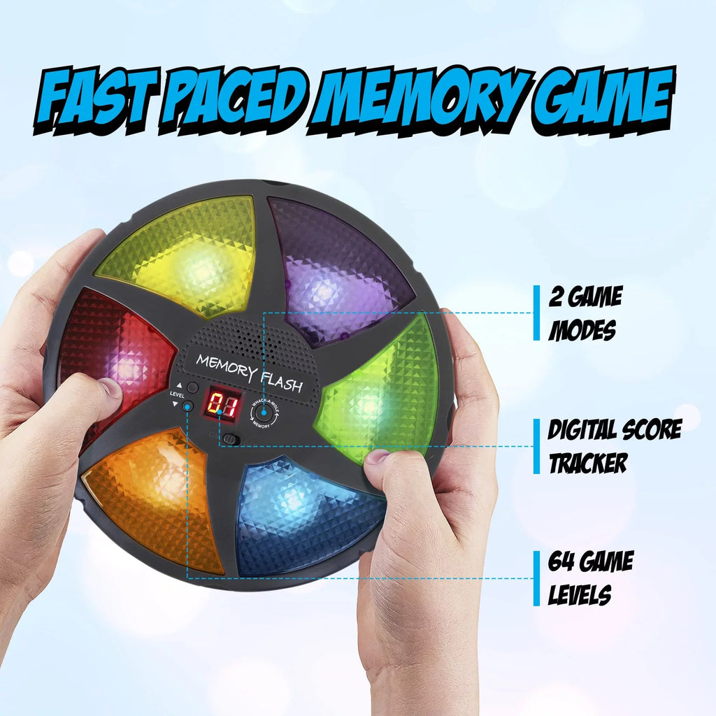 Point Games Handheld Memory Game, Kids Electronic Games, Fun for Kids with Lights & Sounds, Brain Challenge for Boys & Girls Ages 8+