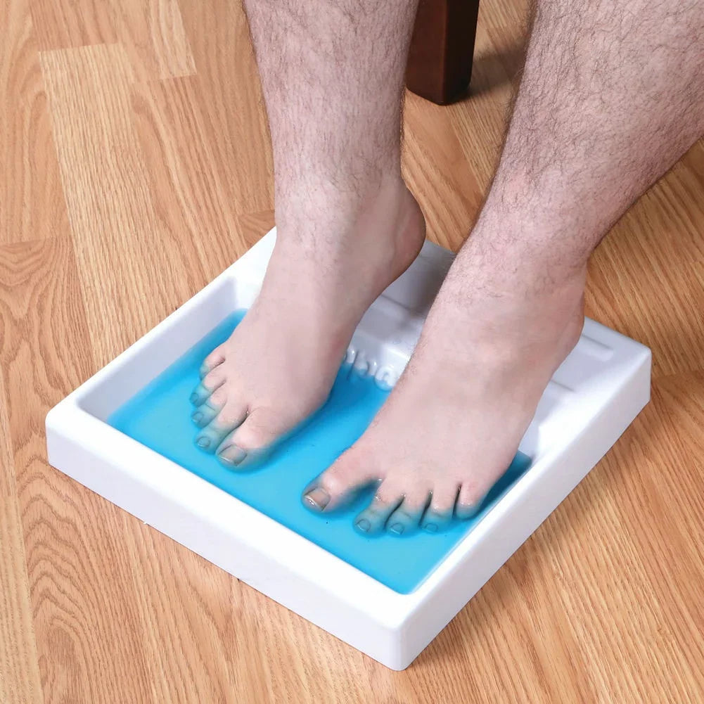Support Plus Foot Soak Tray - Shallow Home Pedicure Foot Spa Nail Soaking Bowl, Foot Care Wash Basin
