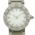 Pre-Owned Bulgari BVLGARI Battery Watch 12P Diamond Mother of Pearl Shell Dial BB23S 103095 (Like New)
