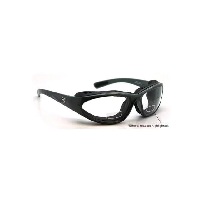 7eye 140340F Bora Sharp View Clear Plus 2.50 Reader Sunglasses, Charcoal - Medium & Extra Large