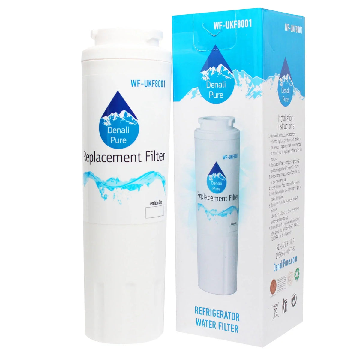 3-Pack Replacement for Whirlpool G25EFSB23S6 Refrigerator moisture Filter - matching with Whirlpool 4396395 Fridge moisture Filter Cartridge - Denali Pure Brand