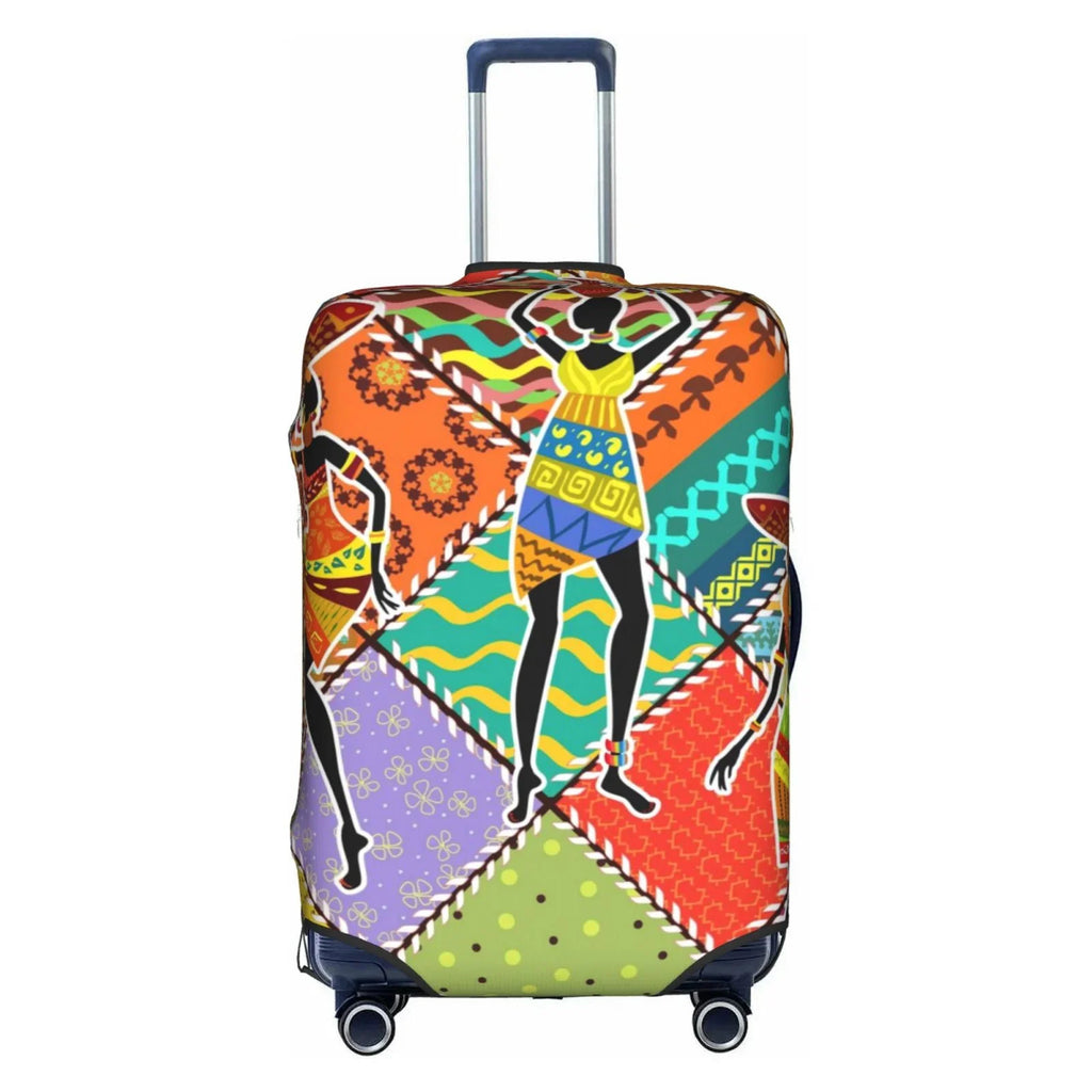Kll Dancing African Womans Luggage shield Suitcase wrap Suitcase Protector-