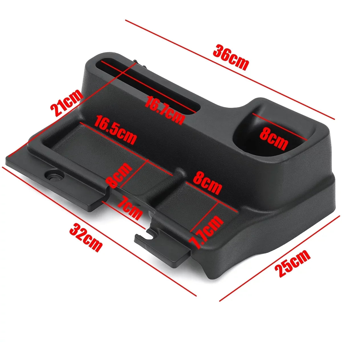 Car Center Console Organizer Box Replacement for  Land Cruiser LC70 LC71 LC76, Interior Centre Console Storage Box, Black