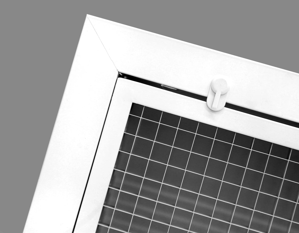 30" x 14" Cube Core Eggcrate Return Air Filter Grille for 1" Filter