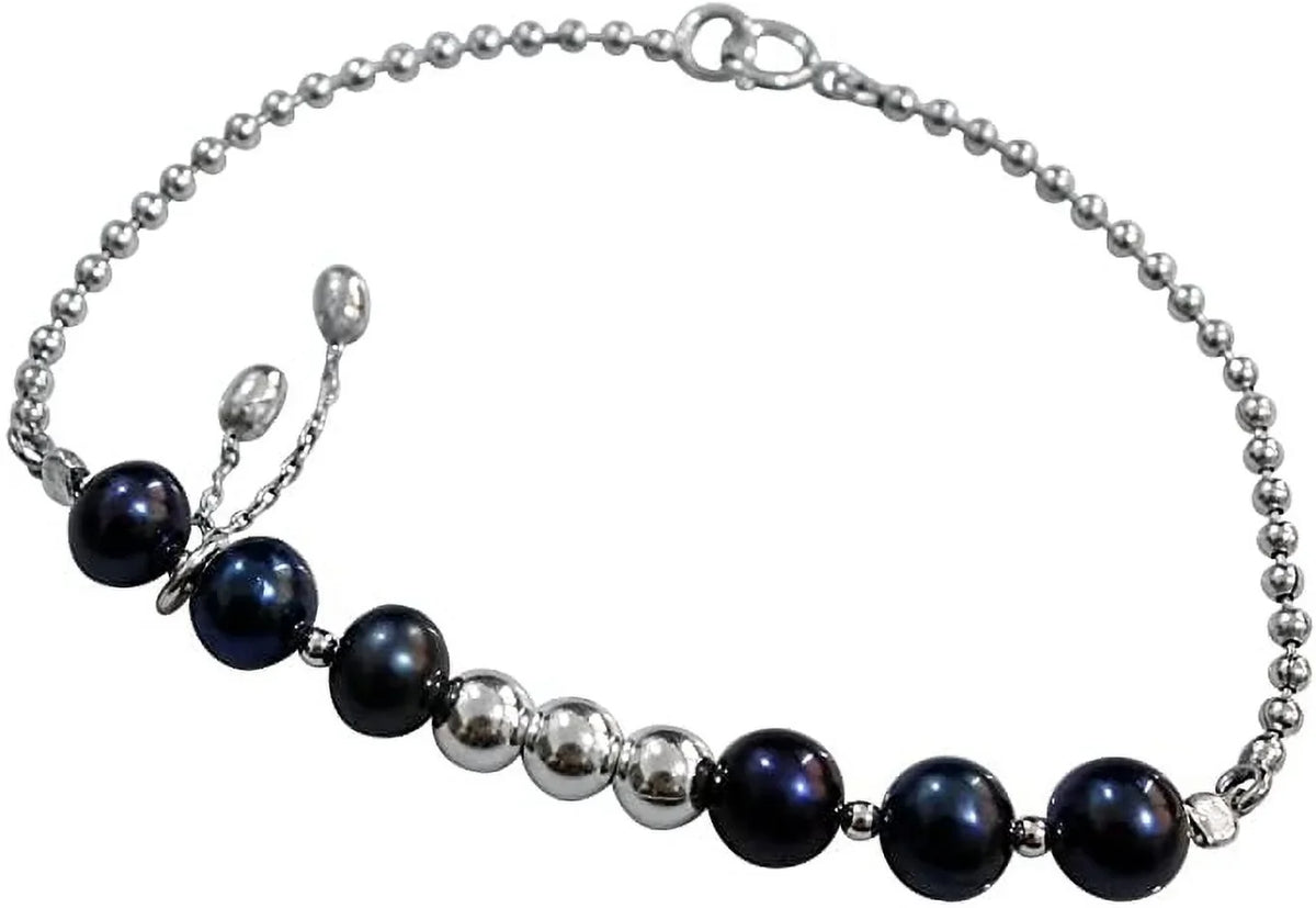 925 Sterling Silver Handmade Designer Bracelet for Women, Pearl Gemstone Fashion Bracelet, Gift Party Jewelry, String Of Beads Bracelet