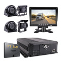 JOINLGO 4-CH 1080P AHD Mobile Vehicle Truck DVR Video Recorder Kit with Night Vision Waterproof Side Front Rear View Camera 7" IPS Monitor for Truck Van Bus (1TB SSD Included)
