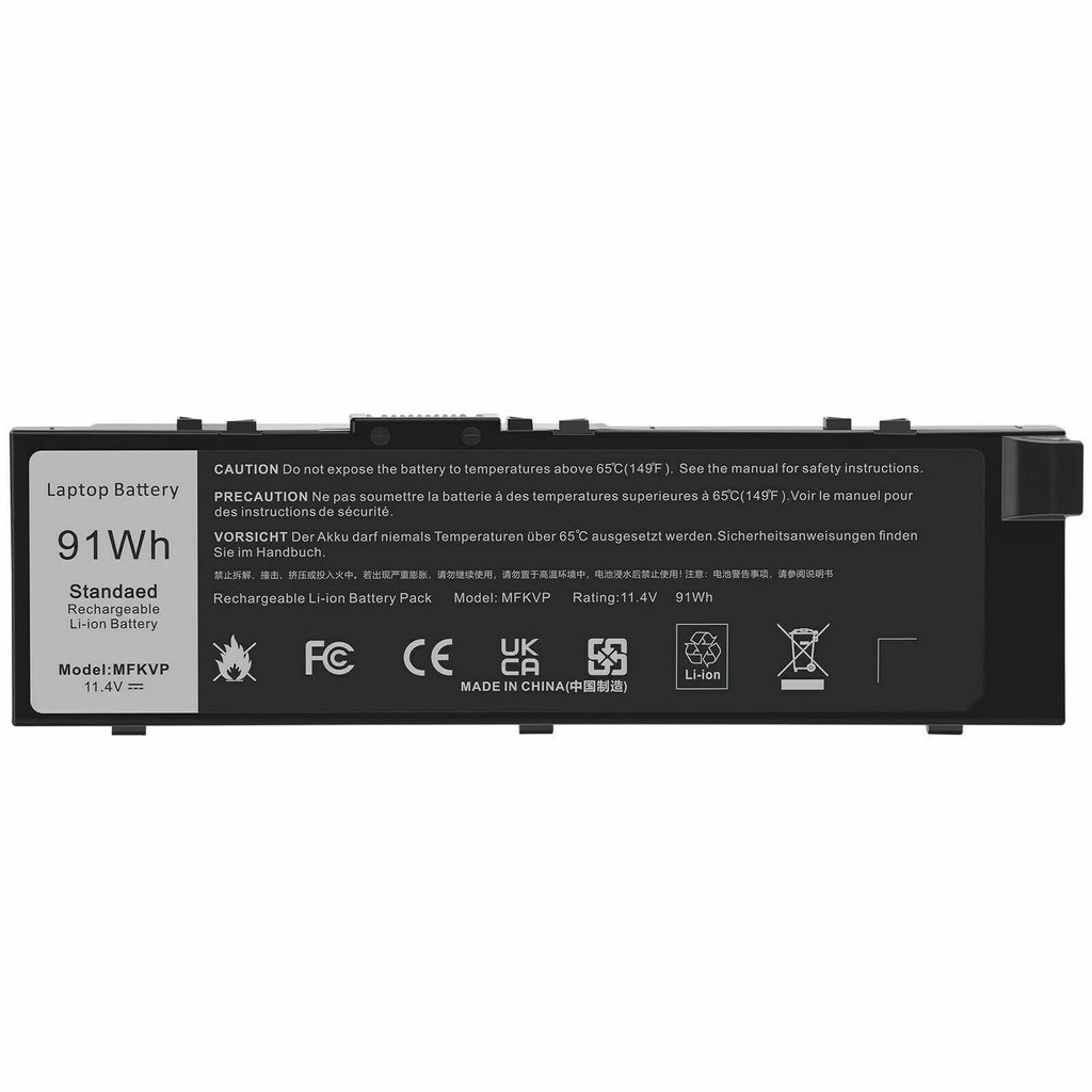 Battery MFKVP For  Precision 15 7510 7520 7710 7720 M7510 M7710 TWCPG 0FNY7