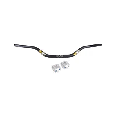 Tusk Universal Big Bar Clamp and Bar Kit ProTaper EVO Windham MX/RM Mid Bend Black for Kawasaki KDX250 1991-1994