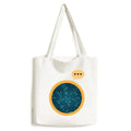 Blue Checal Molecular Structure Illustration Expression Sack Canvas Tote Shoulder Bag