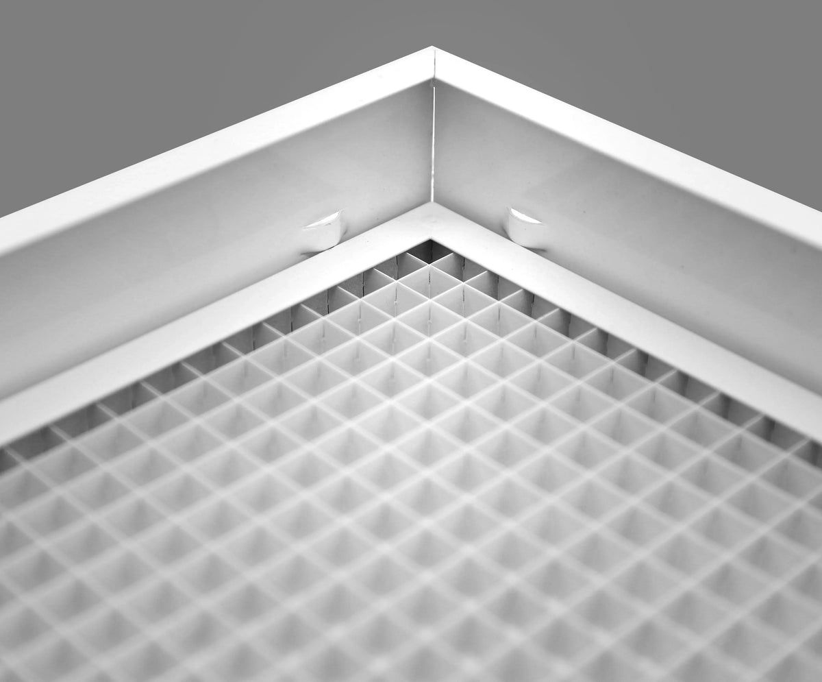 30" x 14" Cube Core Eggcrate Return Air Filter Grille for 1" Filter