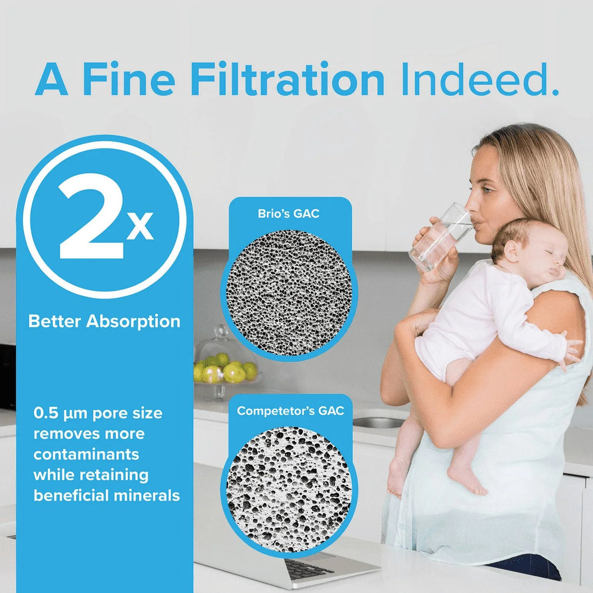 Brio 6026A Replacement Filter appropriate With Bosch 640565, 3M Cuno CS-52, EVOLFLTR10 AP3961137, Whirlpool WHKF-R-Plus