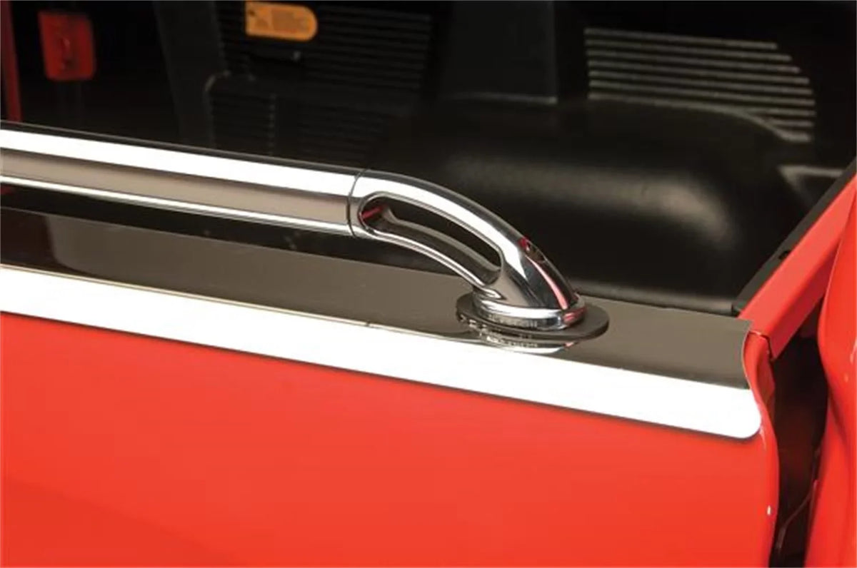 Polished Fits select: 2006  TUNDRA DOUBLE CAB SR5, 2005  TUNDRA ACCESS CAB SR5. 6 in. 6 ft. Putco 49846 Bed Rails For  Tundra, approx