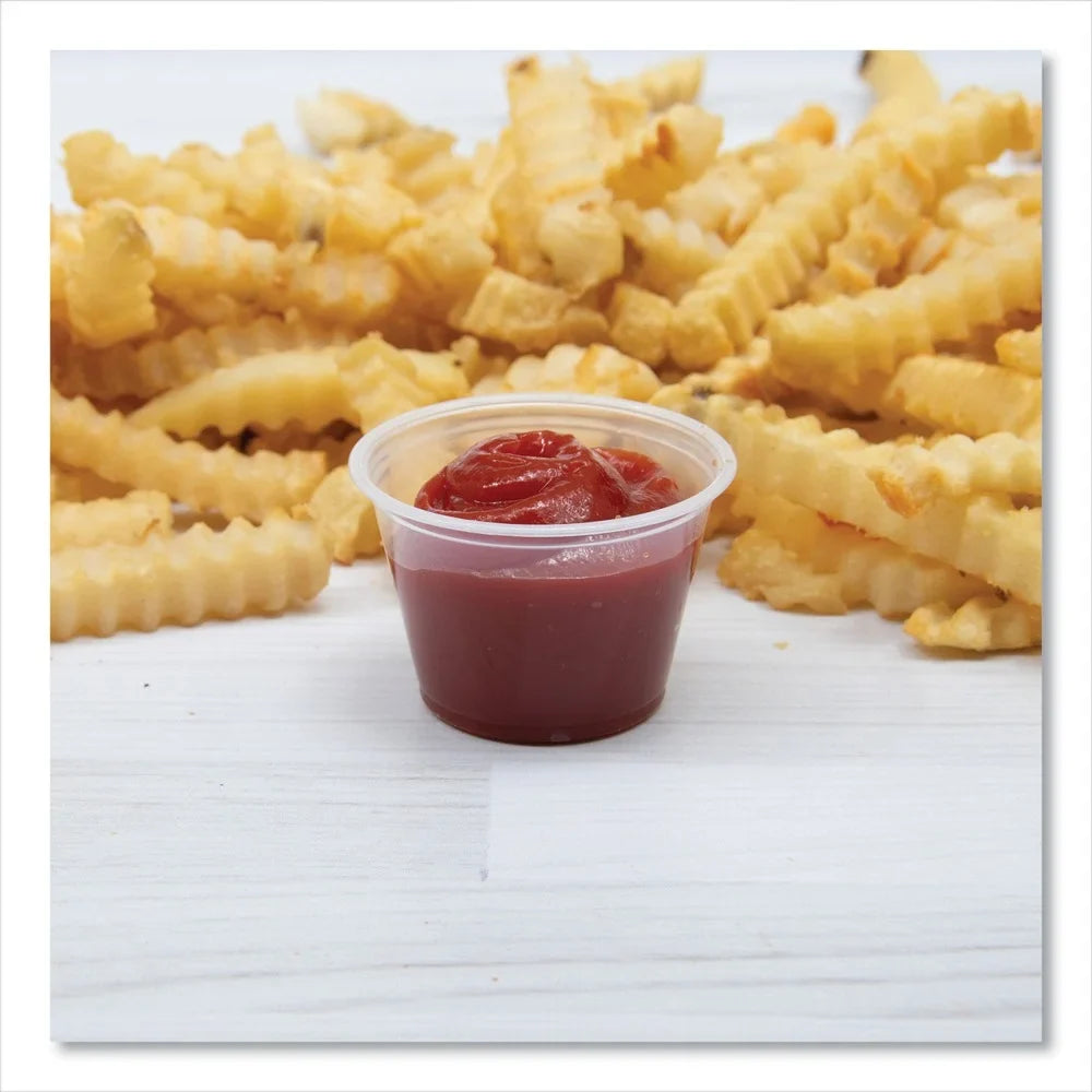 Polypropylene Portion Containers - Clear (2500/Carton)]. Dart 400PC Conex Complements 4 oz