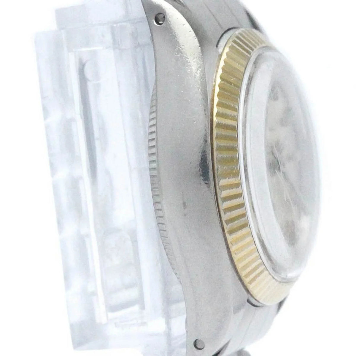 Pre-Owned Vintage ROLEX Oyster Perpetual 6719 White Gold Steel Ladies Watch BF565449 (Fair)