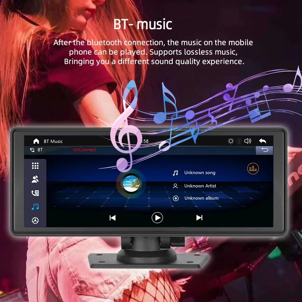 Polarlander Wireless  Carplay Car Stereo GPS Navigation, 9.3 Inch Touch Car Play Screen Audio Car Radio Receiver with Android Auto, Bluetooth,Backup Camera, Recorder AUX, TF, Multimedia Player