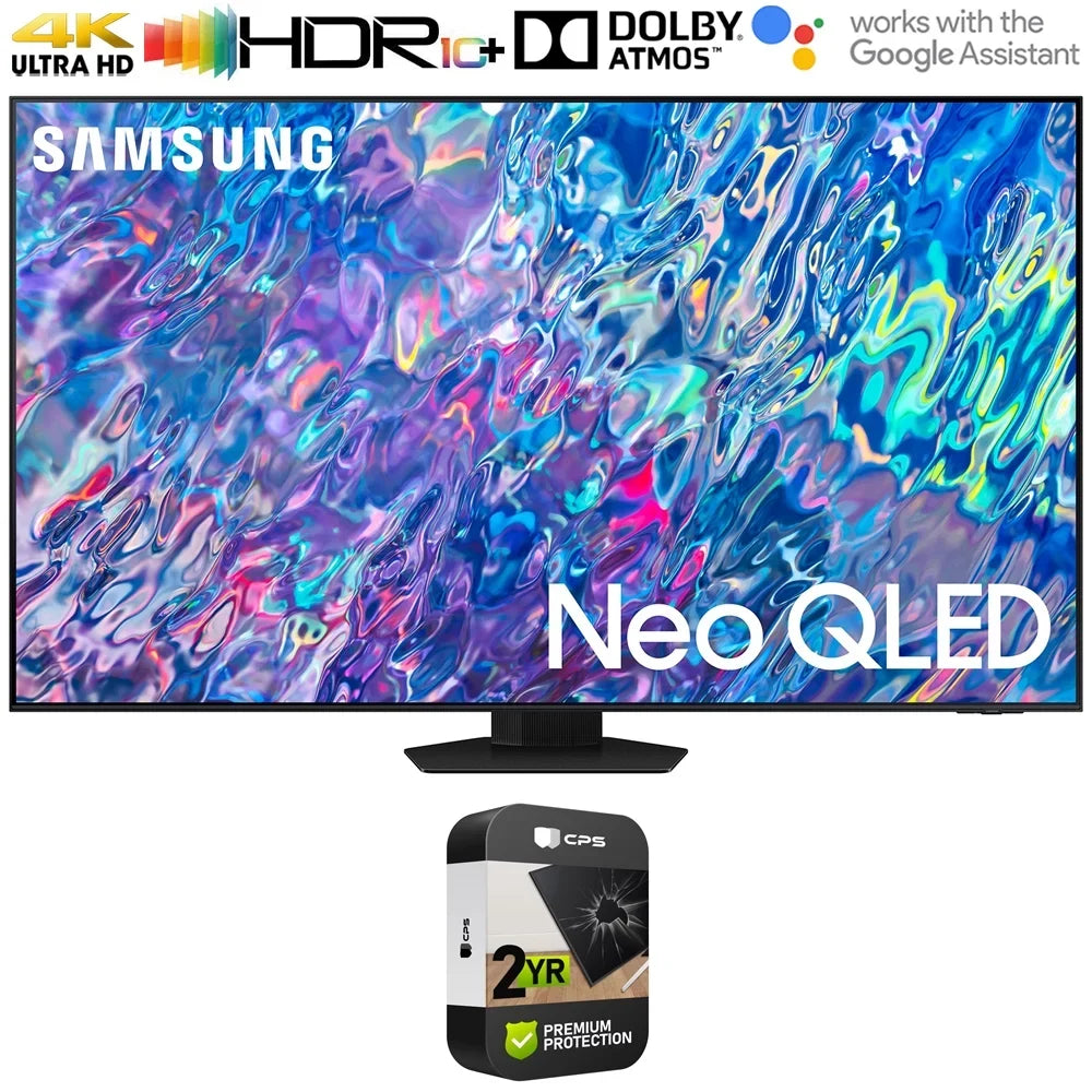 QN85BA 55 inch Neo QLED 4K Mini LED Quantum HDR Smart TV (2022) Bundle with Premium 2 Year Extended Warranty