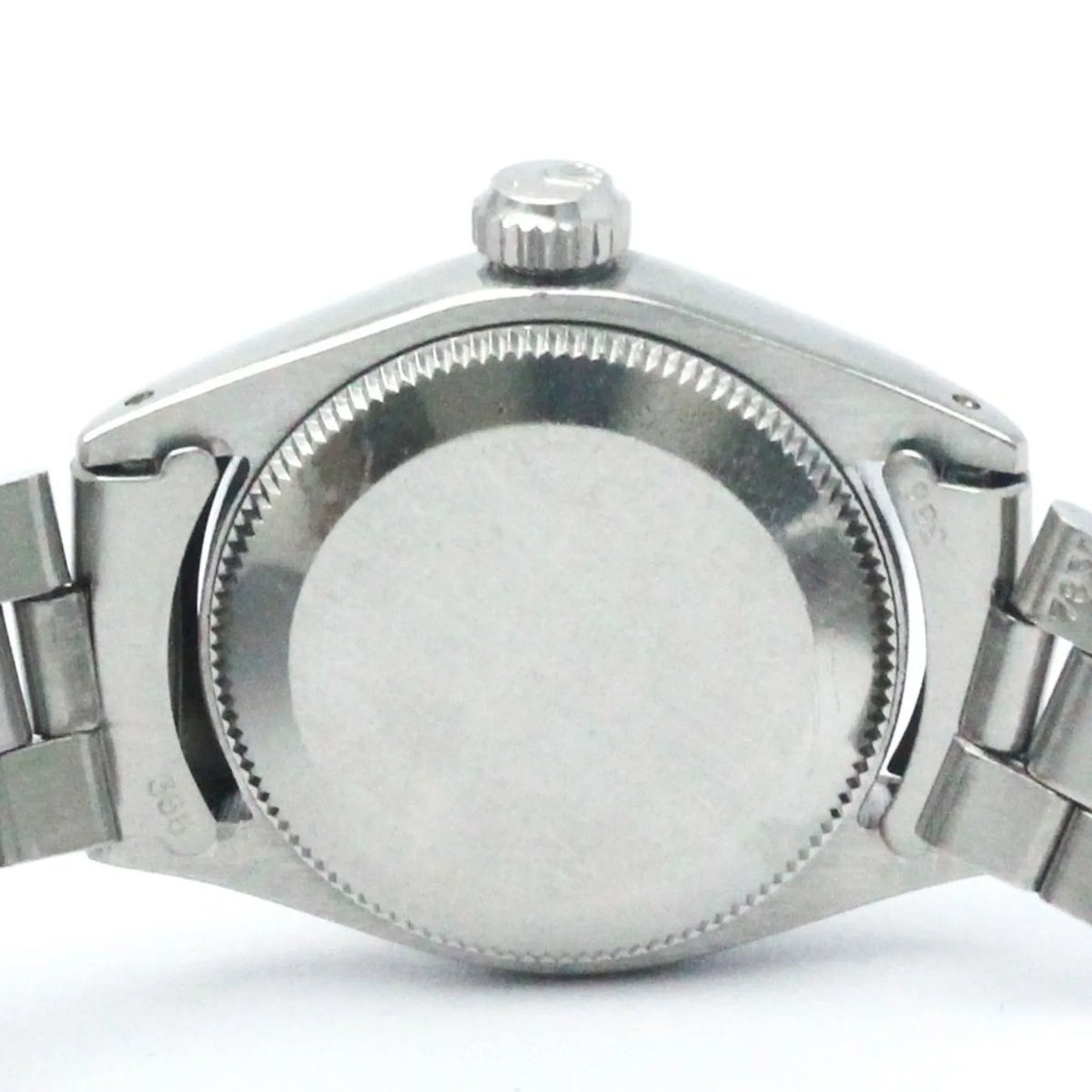 Pre-Owned Vintage ROLEX Oyster Perpetual 6719 White Gold Steel Ladies Watch BF565449 (Fair)