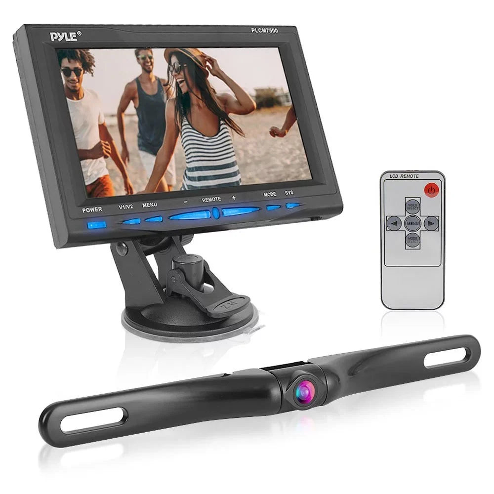 Scosche D4Tfcamk Back Up Camera System With 4.3 TFT Color LCD Dash Monitor And License Plate Frame Camera For Most Cars, Trucks And Suv'S With An OBD-II Interface