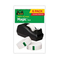 Scotch-Scotch Magic Tape Desktop Dispenser Value Pack, 1" Core, 0.75" x 83.33 ft, Clear (810C40BK)