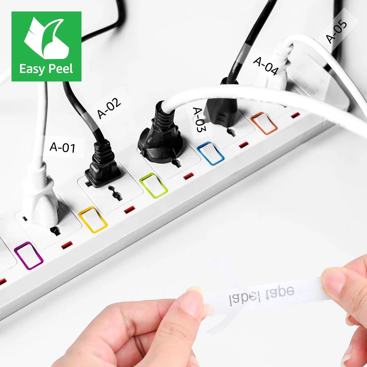 GREENCYCLE 6PK matching for Brother P-touch 12mm x 8m Black on Clear TZ TZe TZe-FX131 TZ-FX131 TZe-131 TZ-131 Flexible ID Cable Wire Label Tape