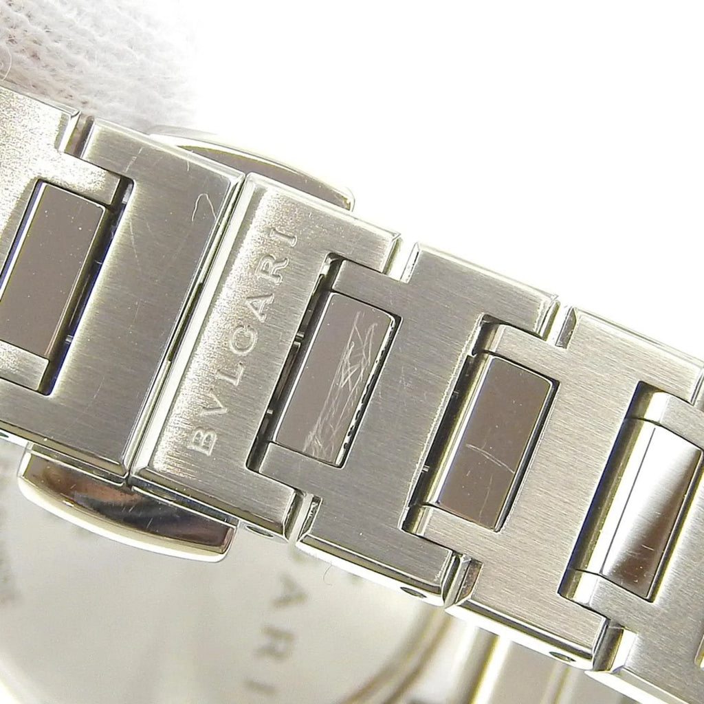 Pre-Owned Bulgari BVLGARI Battery Watch 12P Diamond Mother of Pearl Shell Dial BB23S 103095 (Like New)