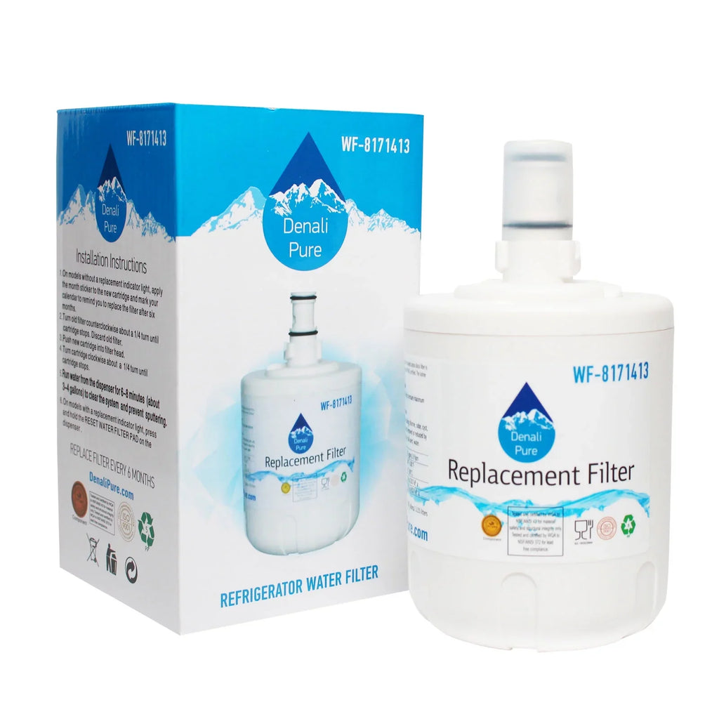3-Pack Replacement for Whirlpool ED22UEXHW01 Refrigerator liquid Filter - suitable with Whirlpool 8171413, 8171414 Fridge moisture Filter Cartridge