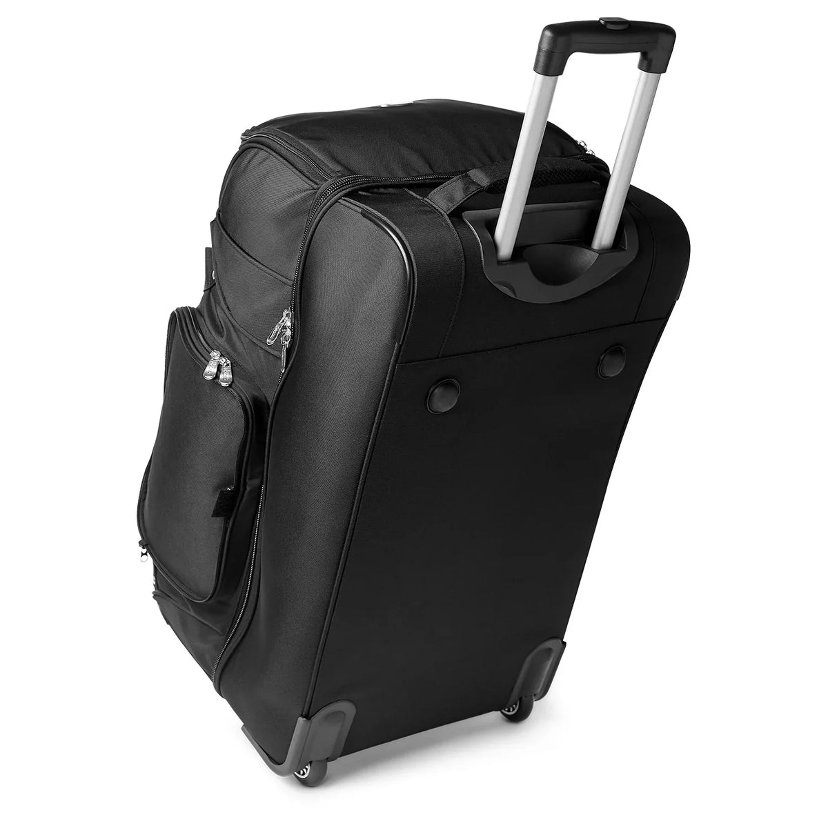 MOJO Baltimore Orioles Black 27'' 2-Wheel Drop Bottom Rolling Duffel Bag