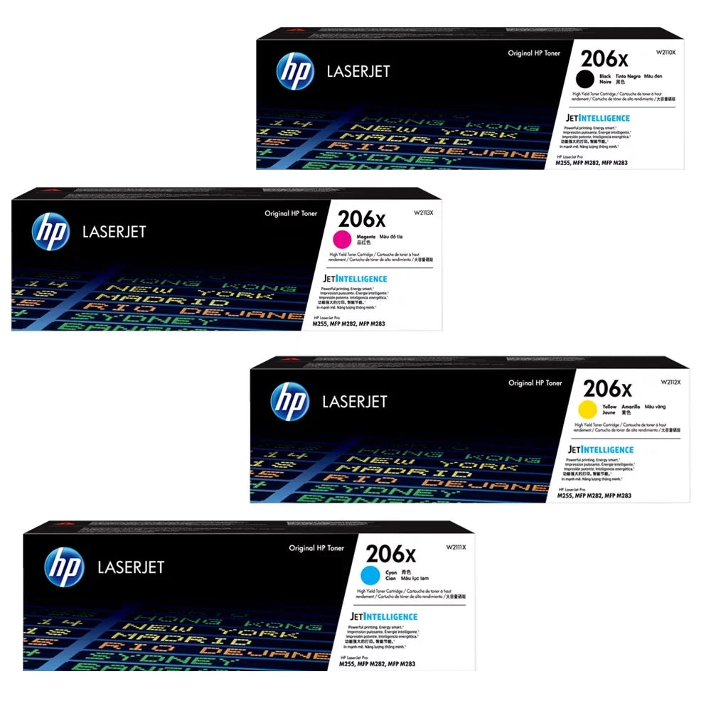 206X W2110X, W2111X, W2112X, W2113X High Yield Toner Set
