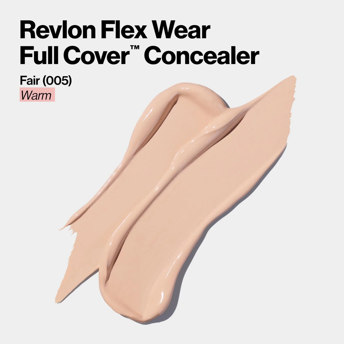 Revlon Colorstay Flex Wear, Full wrap Non-Creasing Concealer, Infused With Hyaluronic Acid & Vitamin E, Flexible Longwear, 005 Fair, 0.34 Fl Oz.