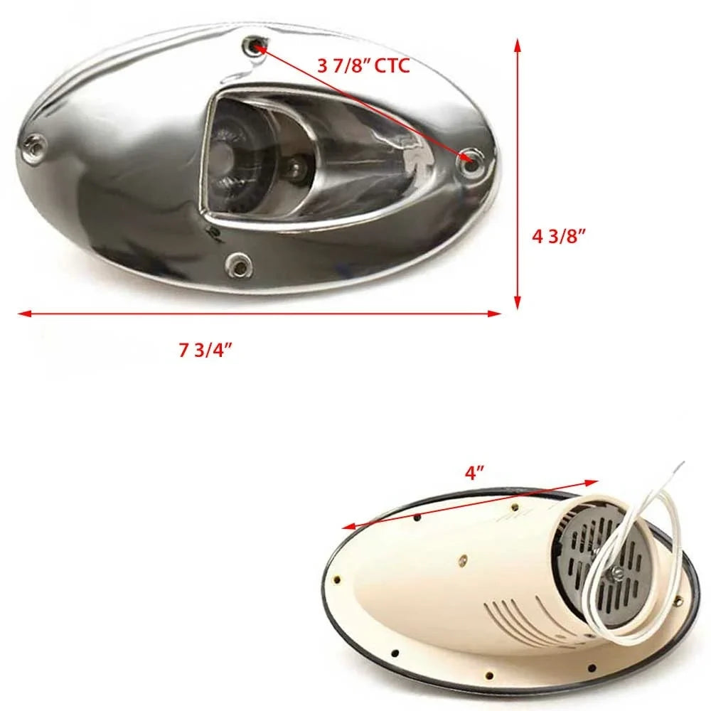Aqua Signal craft Bow Hull Docking Lights 86204-7 | 12V 7W White (Pair)