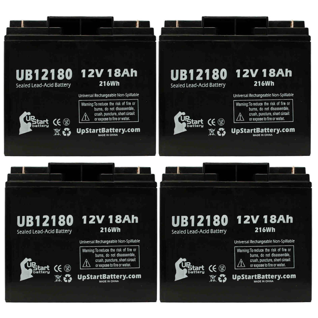 4x Pack - appropriate CSB BATTERY OF AMERICA GP12150F Battery - Replacement UB12180 Universal Sealed Lead Acid Battery (12V, 18Ah, 18000mAh, T4 Terminal, AGM, SLA)