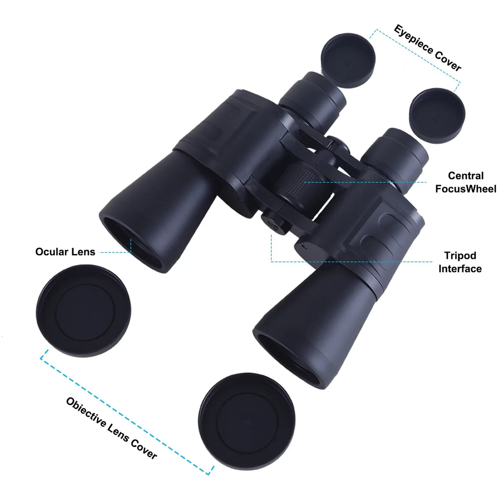 20x50 Binoculars for Adults Kids, Low Light Night Vision, Clear BAK4 Prism FMC Lens, For Bird Watching, Outdoor Sightseeing