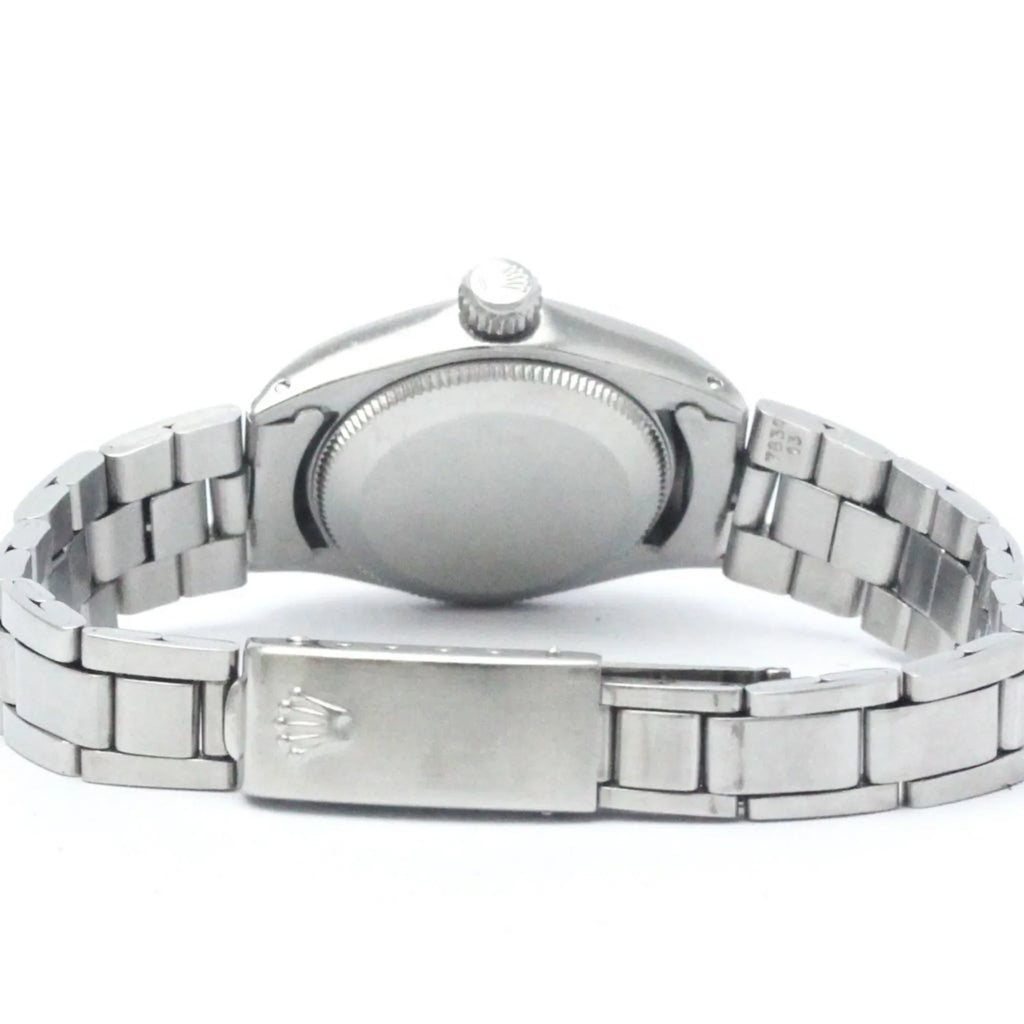 Pre-Owned Vintage ROLEX Oyster Perpetual 6719 White Gold Steel Ladies Watch BF565449 (Fair)