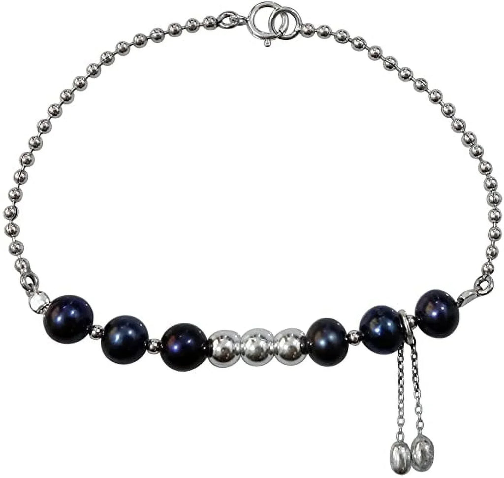 925 Sterling Silver Handmade Designer Bracelet for Women, Pearl Gemstone Fashion Bracelet, Gift Party Jewelry, String Of Beads Bracelet