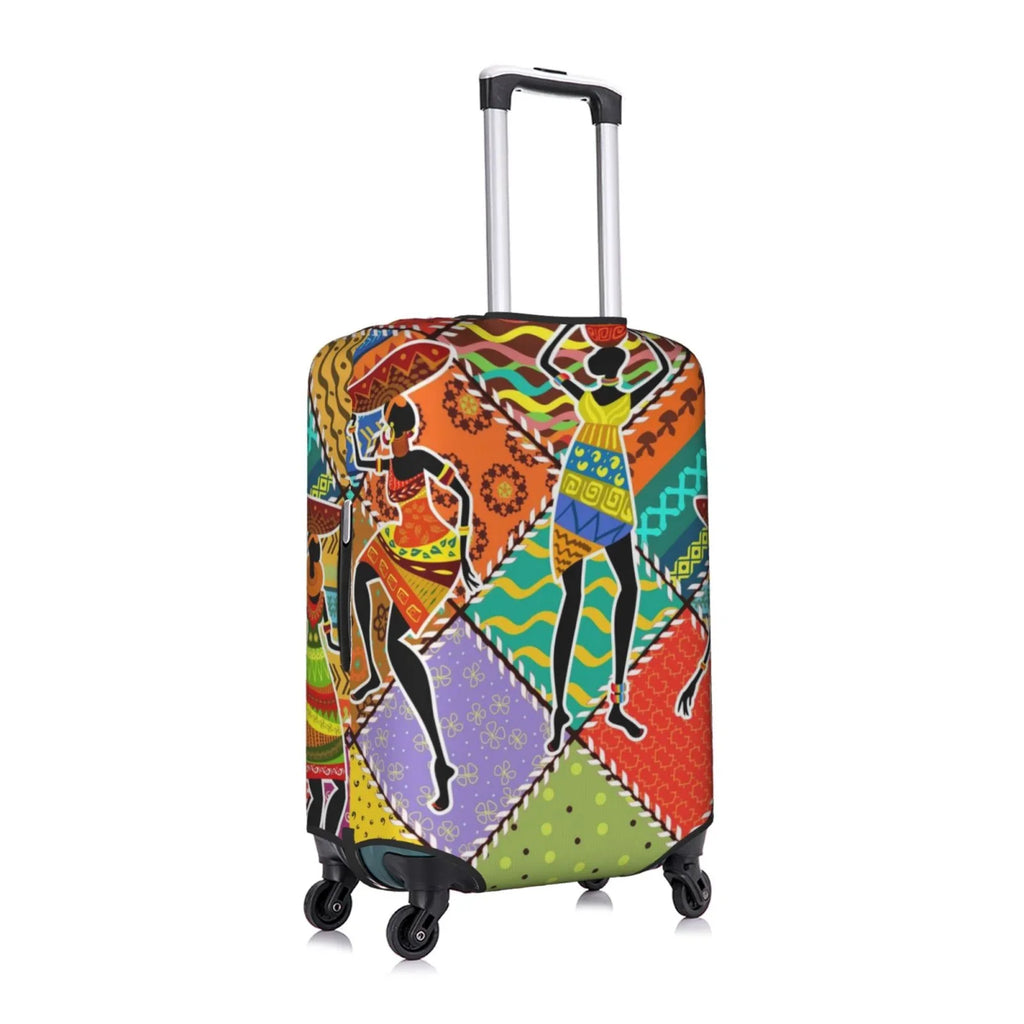 Kll Dancing African Womans Luggage shield Suitcase wrap Suitcase Protector-