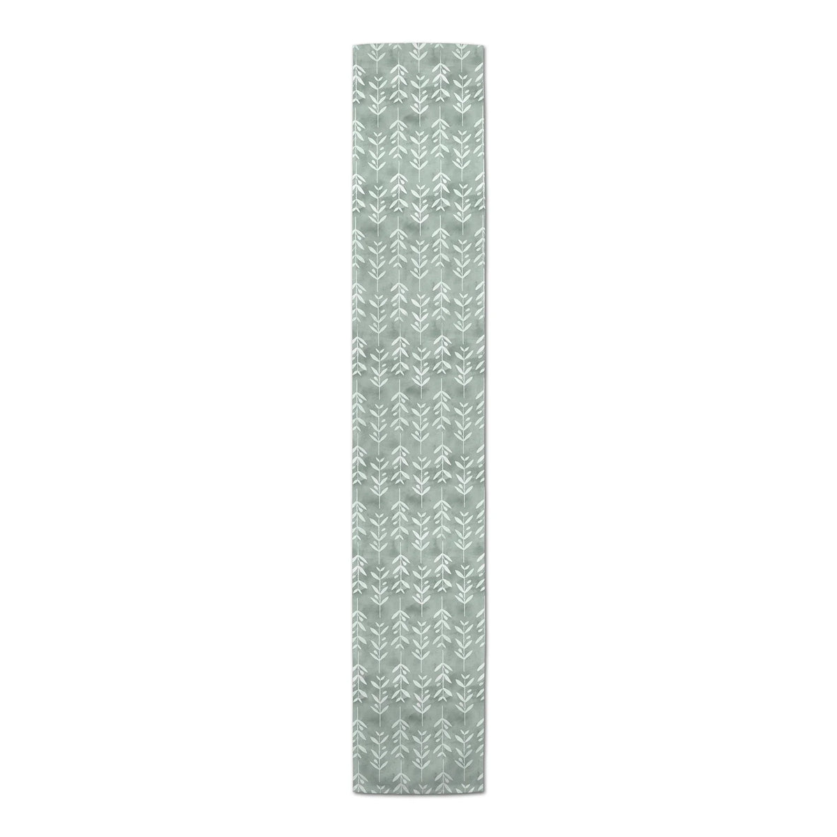 Creative Products Leafy Vine Pattern Soft Green 16 x 72 Poly Twill Table Runner