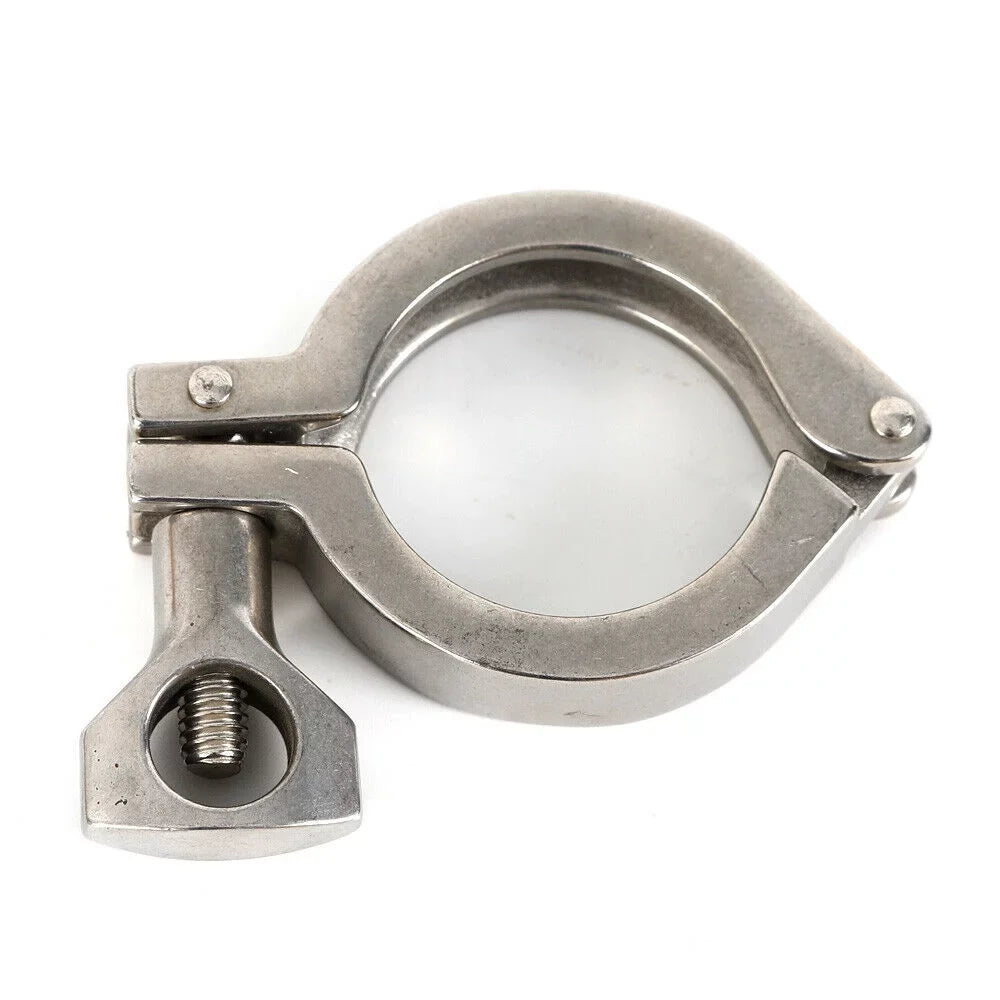 10PCS Stainless Steel Quick-loading Clamp for Machine Tools，Ships, Sewage Treatment moisture Oil Gas for Soft or Hard Pipe Links