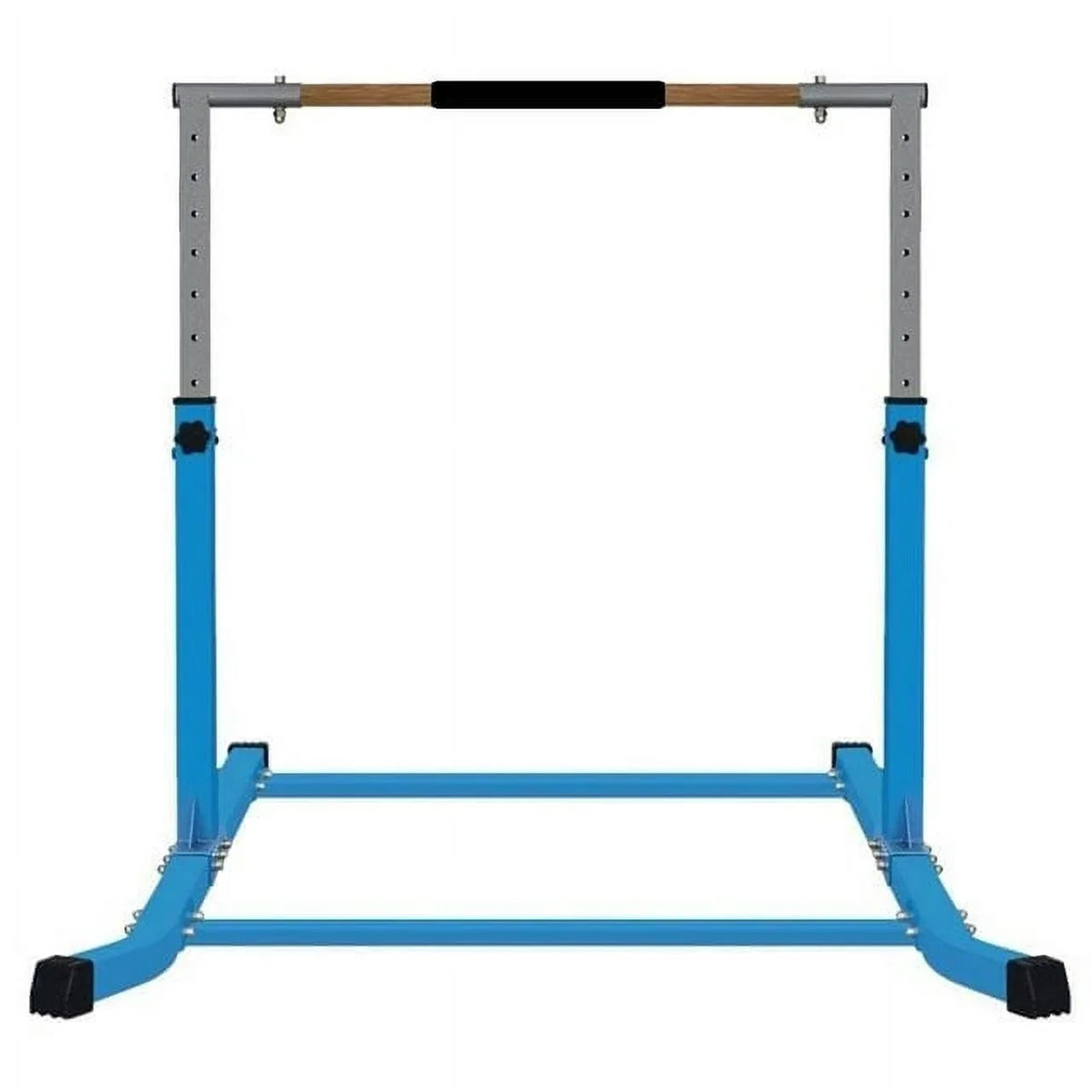 Adjustable Blue Gymnastics Bar for Kids - Expandable Junior Training Bar with Heavy-Duty Curved Legs - Ideal for Children's Gymnastics (Walmart Exclusive)
