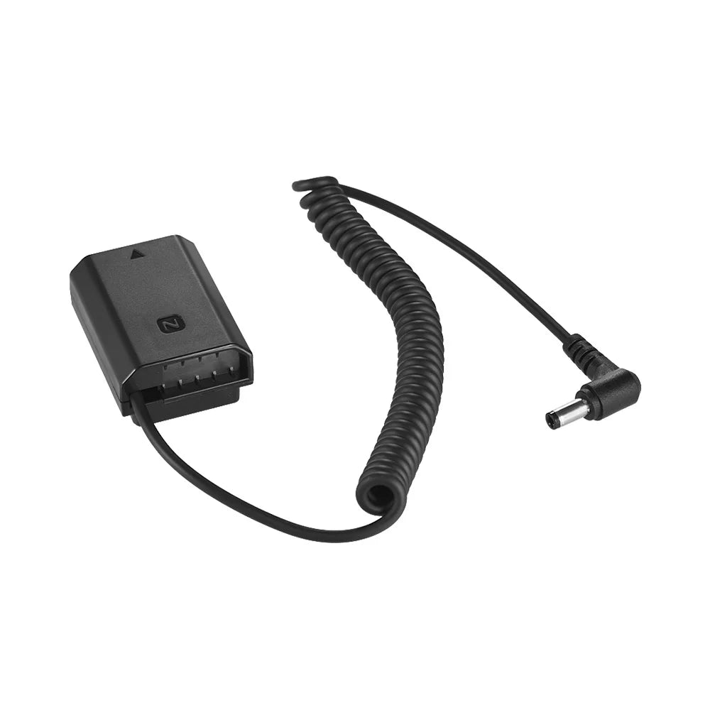 NP-FZ100 Dummy Battery Pack  Coupler Connector Cable, Adapter for  A7III A9 A7RIII A7SIII, Long-lasting  Solution