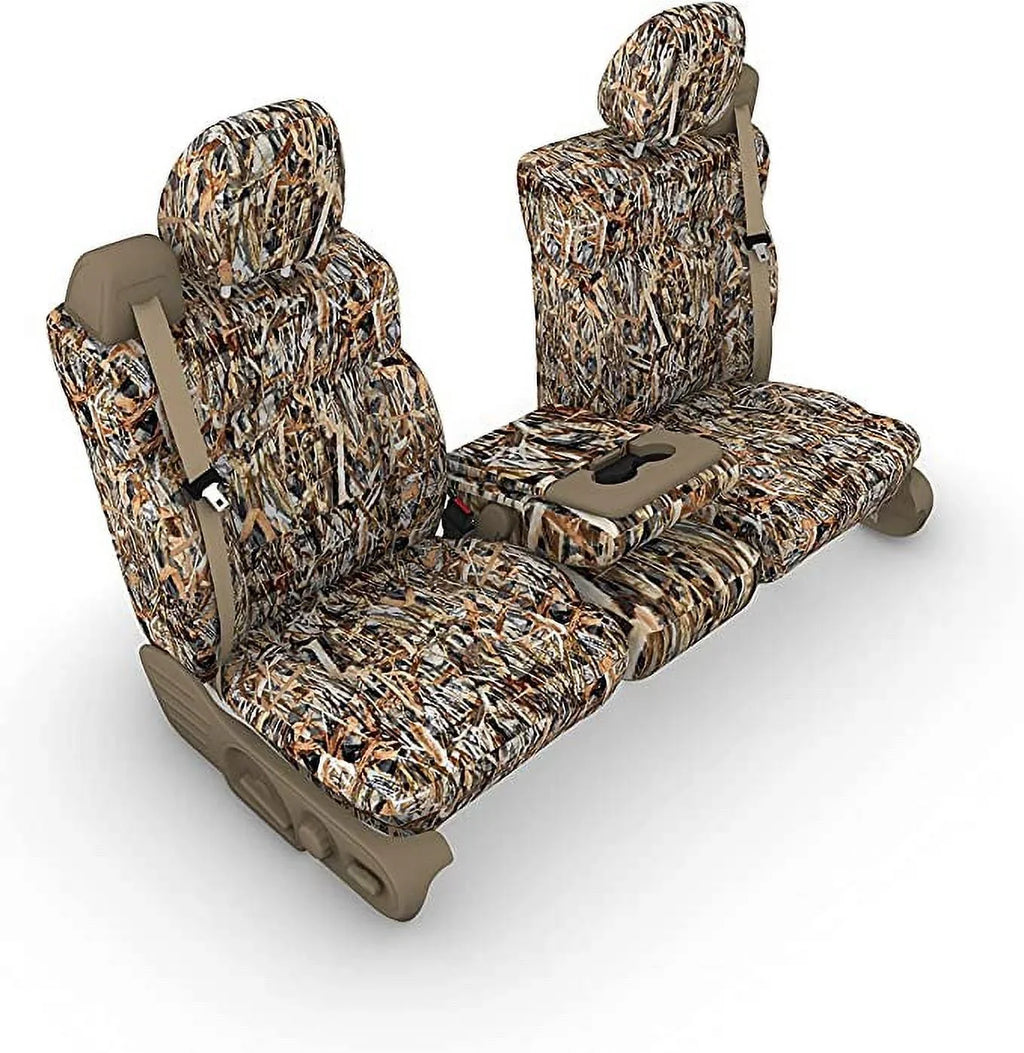 F369 2004-2008  F150 XLT Super Cab Front 40/20/40 Split Seat With Adjustable Headrests and Opening Center Console in Camo Endura