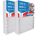 20x20x5 Air Filter MERV 11 Comparable to MPR 1000, MPR 1200 & FPR 7 appropriate with Air Bear 259112-103 Premium USA Made 20x20x5 Furnace Filter 2 Pack by AIRX FILTERS WICKED CLEAN AIR.