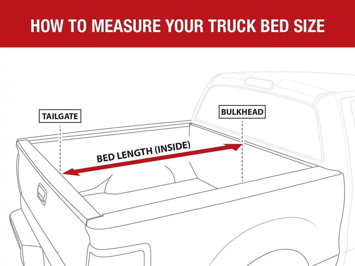 MaxMate Soft Tri-fold Truck Bed Tonneau shield suitable with 2019-2024  Ranger | 5' (61") Bed | TCF371066