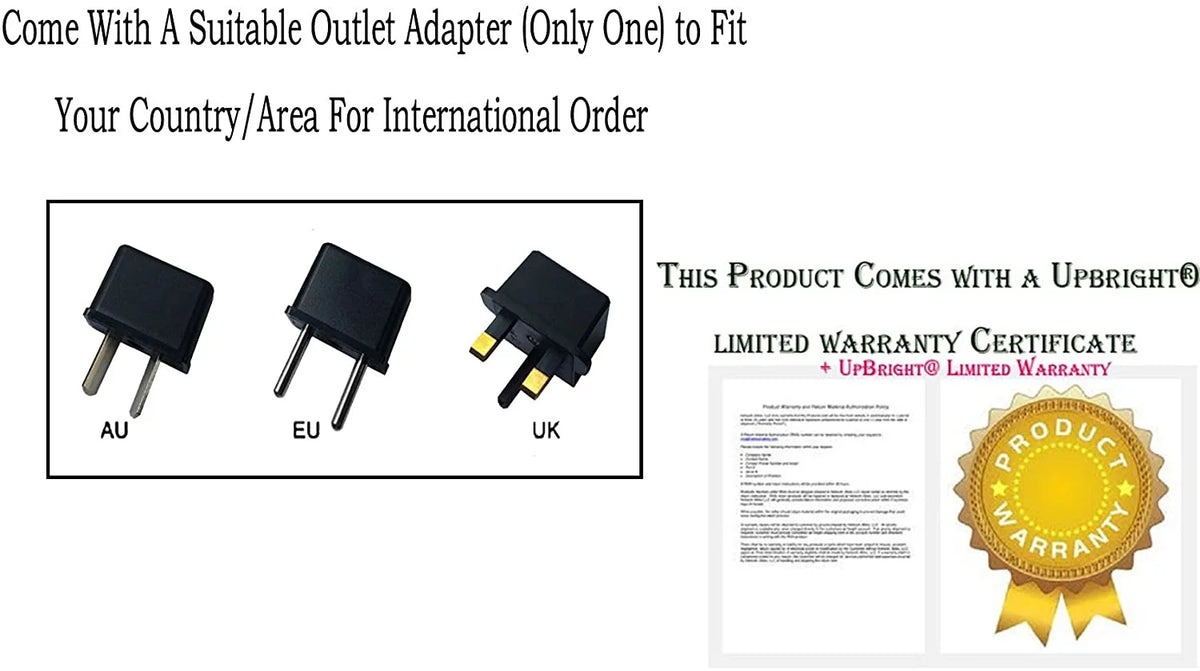 UpBright Octagon Tip 65W AC Adapter suitable with  da65ns4-00 XK850 PA-1650-05D 1318 pp22l PP23LA NX061 la65ns2-00 Inspiron 1318 1440 15 1545 1750 N411z P04G N4120 HF274 PA-21 Family PA21 RM617