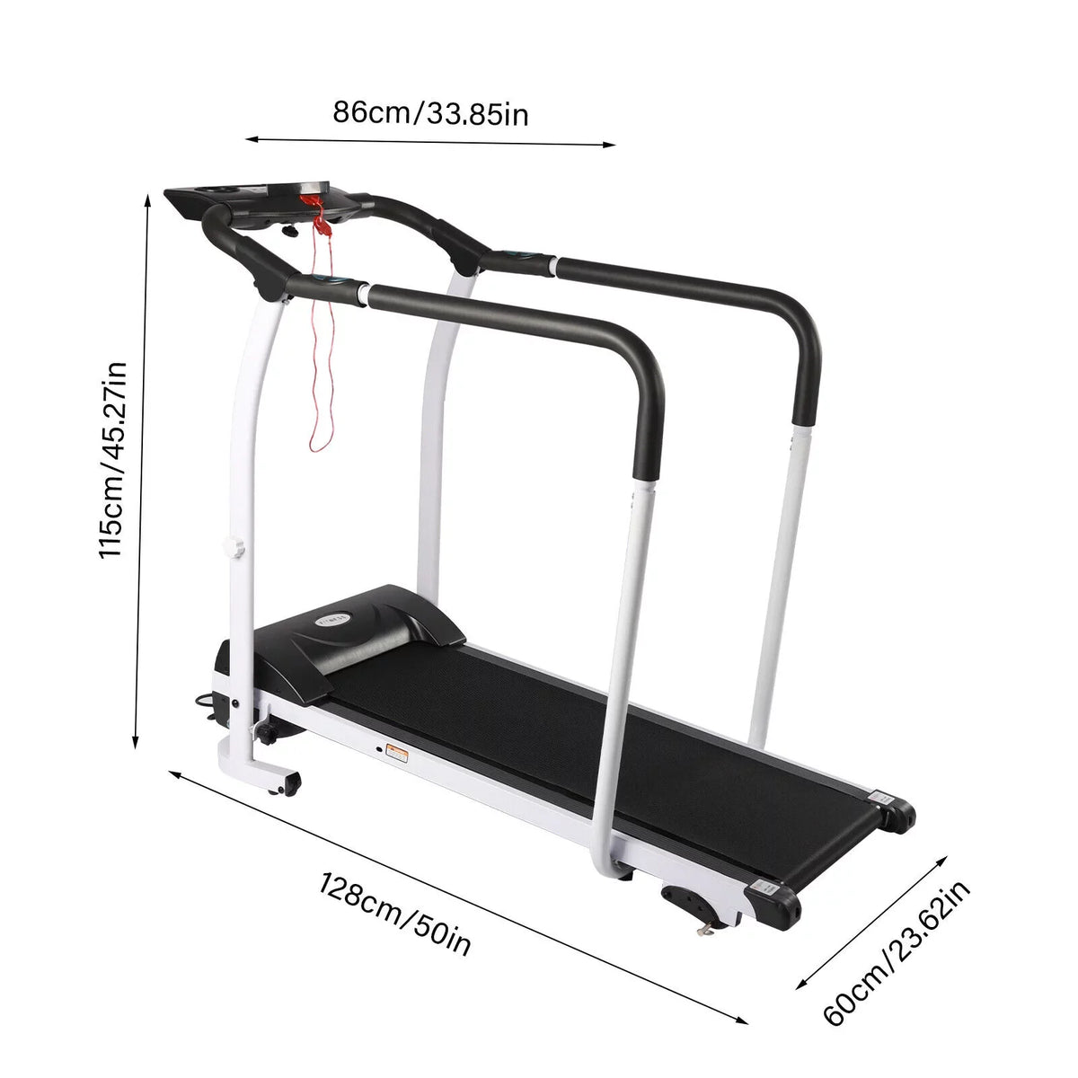 Treadmill for Elderly Indoor Exercise 0.5-6km/h(0.3-3.7mph)  Electric Walking Running Machine
