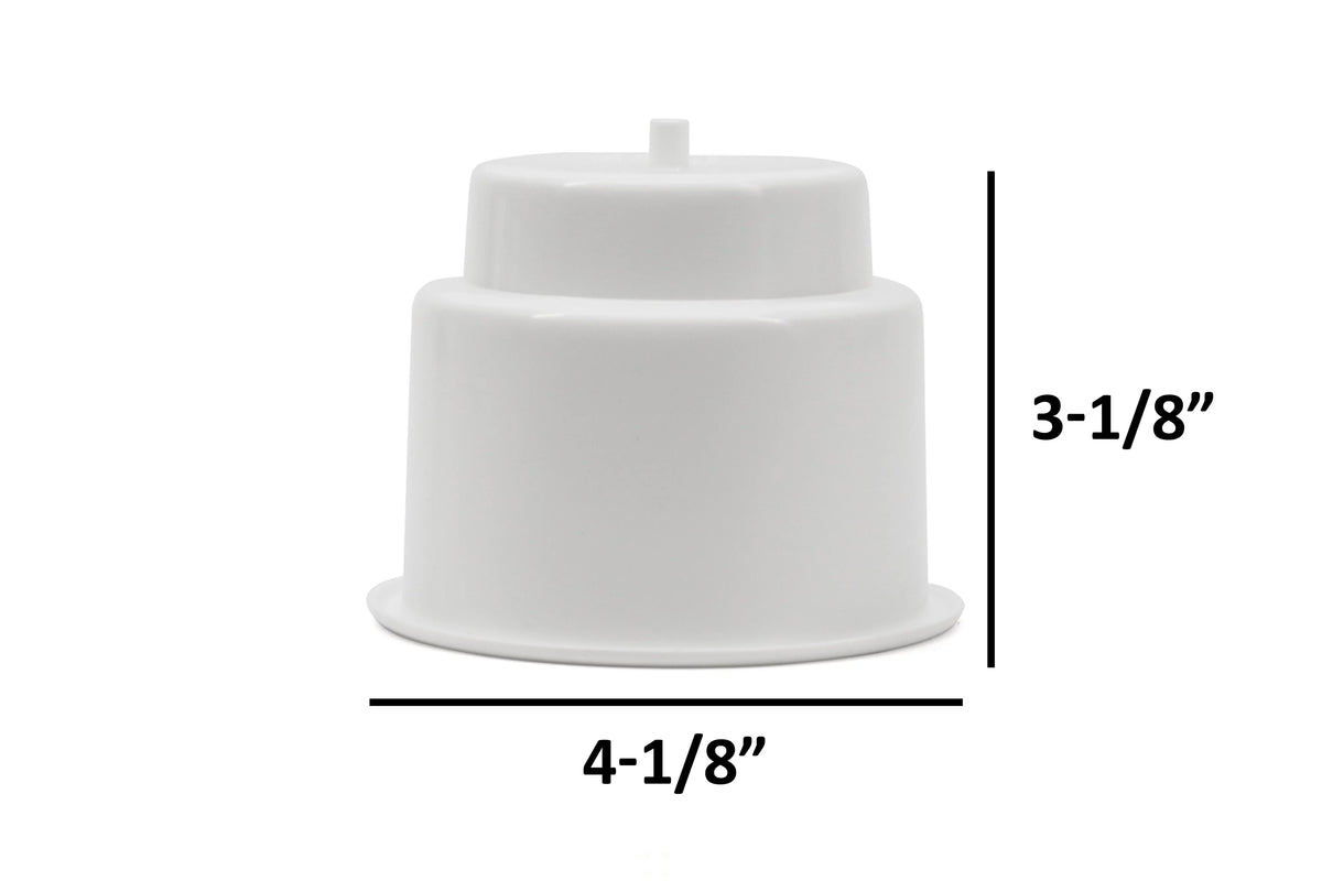 & 4-1/8 Inch O.D.. Red Hound Auto 10 Cup Holders Plastic Pocket Recessed Insert Universal with Drain for craft RV Car Truck Marine Pontoon Motorhome Camper Drop In White 3-1/2 Inch I.D