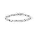 Infinite Jewels  14K White Gold 1.0 CTTW Invisible-Set Princess Diamond Tennis Bracelet, H-I Color - SI1-SI2 Clarity - 7 in.