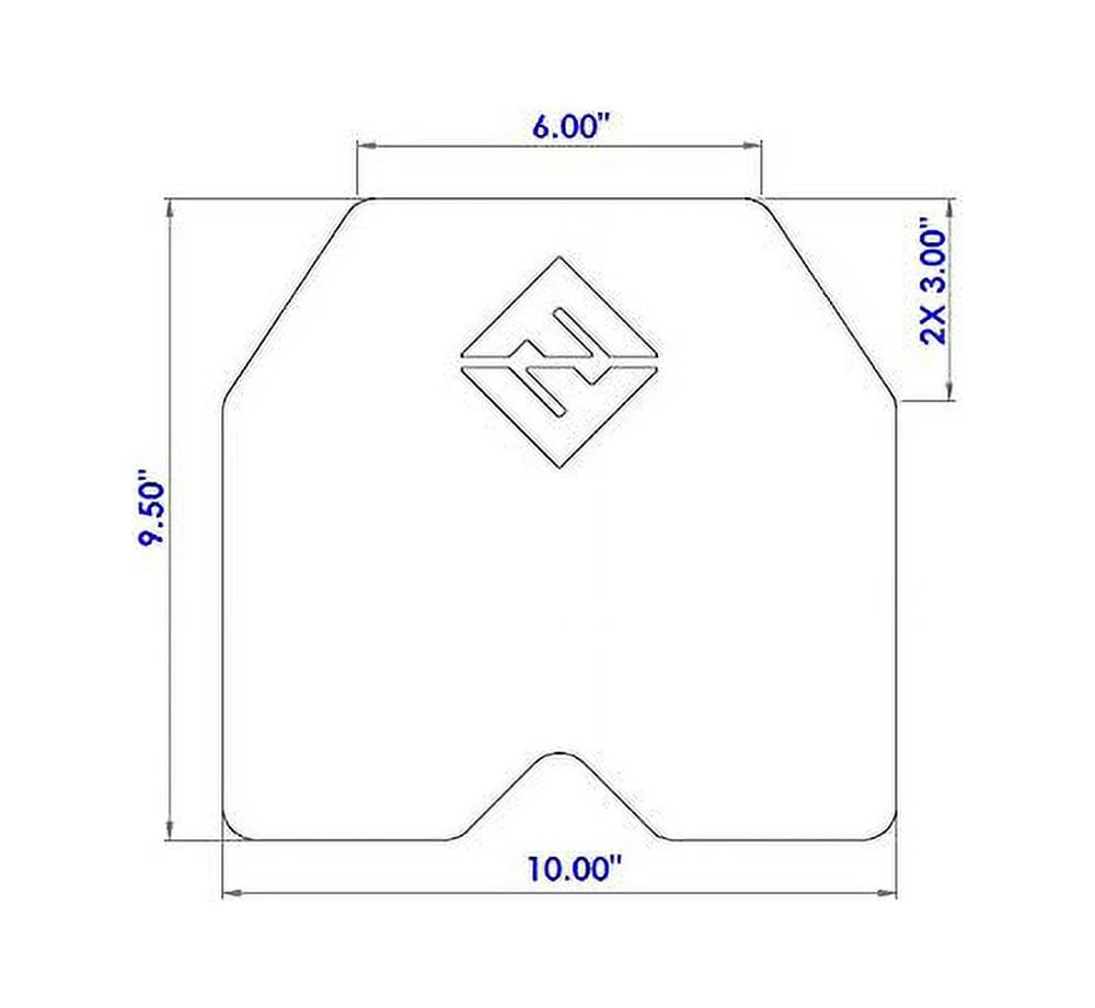 Weight Vest Plates - 8.75 LB Plates Sold In A Pair - 20LB Total Vest Weight - F&F Fitness - suitable With Most Vests, Weight Carrier - Crossfit Training – Plates For Weighted Vest Workouts